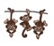 Three Monkeys Dark Brown, Zoo Animals, Embroidered, Iron on Patch